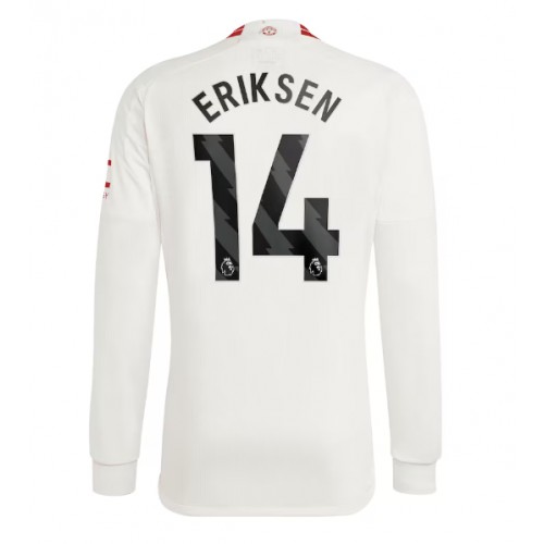 Pánský Fotbalový dres Manchester United Christian Eriksen #14 2023-24 Třetí Dlouhý Rukáv